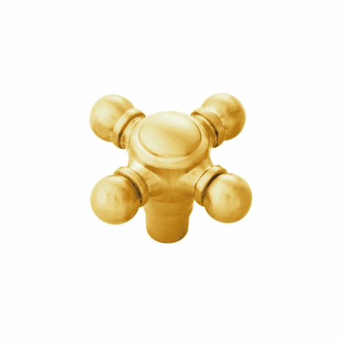 Belwith B075061-BGB Fuller Knob, 1-11/16" X 1-11/16" Brushed Golden Brass