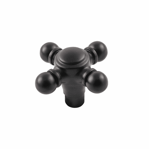 Belwith B075061-MB Fuller Knob, 1-11/16" X 1-11/16" Matte Black