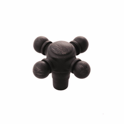 Belwith B075061-VB Fuller Knob, 1-11/16" X 1-11/16" Vintage Bronze