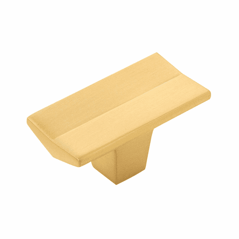 Belwith B076087-BGB Avenue Knob, 2" X 1" Brushed Golden Brass