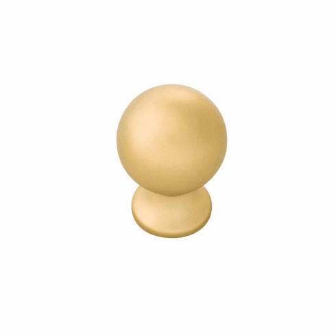 Belwith B076288-BGB Fuller Knob, 1" Dia Brushed Golden Brass