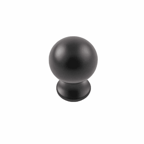 Belwith B076288-MB Fuller Knob, 1" Dia Matte Black