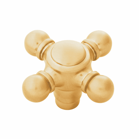 Belwith B076809-BGB Fuller Knob, 2-1/8" X 2-1/8" Brushed Golden Brass