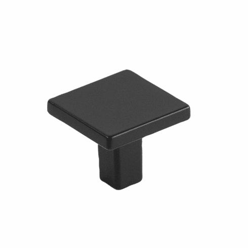 Belwith B077034-MB Emerge Knob, 1-5/16" Sq. Matte Black