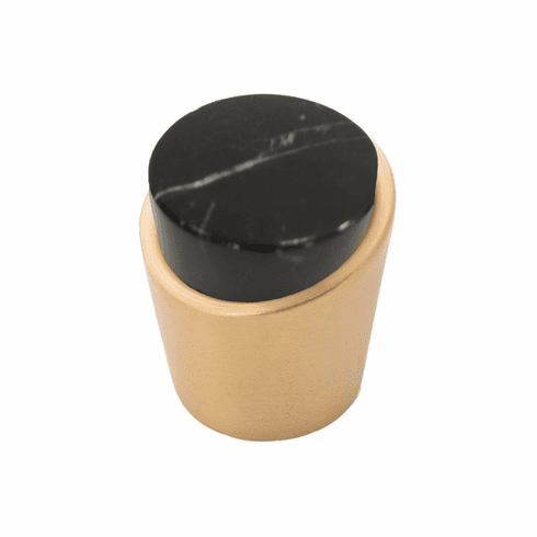 Belwith B077038MB-BGB Firenze Knob, 1-1/4" Dia. Brushed Golden Brass