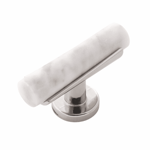 Belwith B077041MW-14 Firenze T-Knob, 2-1/2" X 1" Polished Nickel