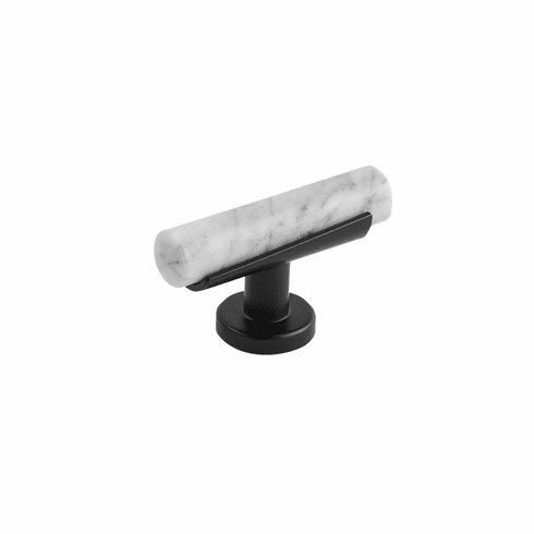 Belwith B077041MW-MB Firenze T-Knob, 2-1/2" X 1" Matte Black