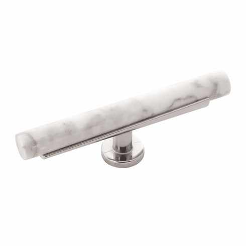Belwith B077044MW-14 Firenze T-Knob, 5" X 1" Polished Nickel