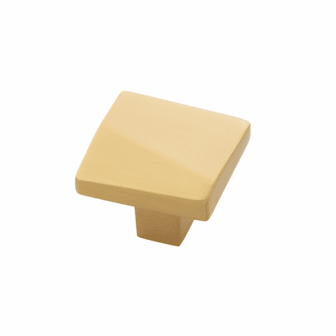 Belwith B077150-BGB Veer Knob, 1-3/8" Sq. Brushed Golden Brass