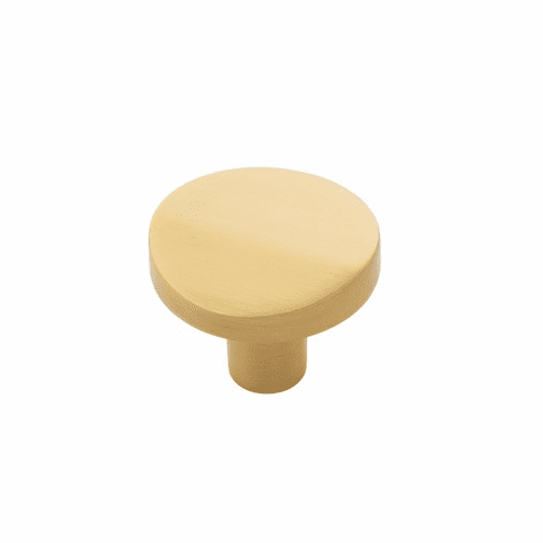 Belwith B077153-BGB Veer Knob, 1-3/8" Dia. Brushed Golden Brass