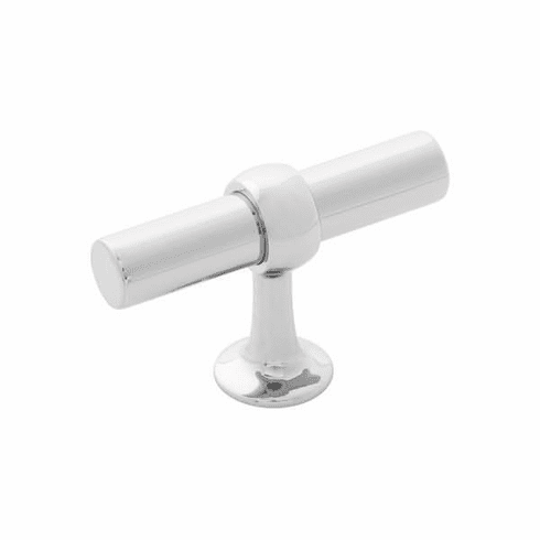 Belwith B077328-14 Ostia T-Knob, 2-1/2" X 13/16" Polished Nickel