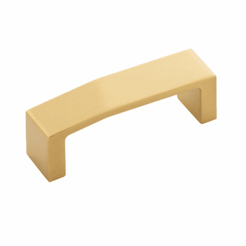 Belwith B077400-BGB Veer Pull, 3" C/C Brushed Golden Brass