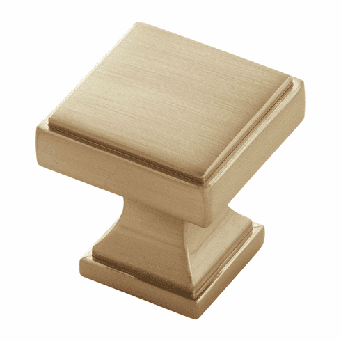 Belwith B077458-CBZ Brownstone Knob, 1-1/8" Sq. Champagne Bronze
