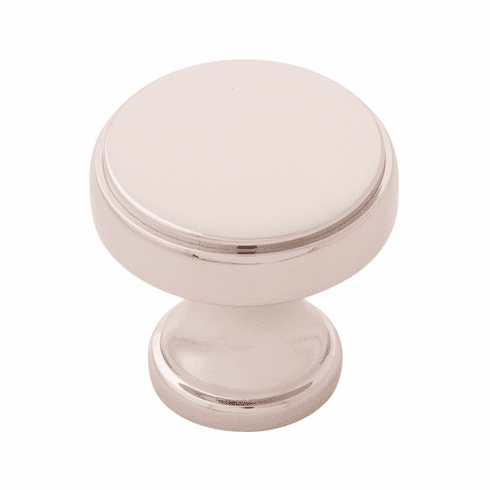 Belwith B077459-14 Brownstone Knob, 1-1/4" Dia. Polished Nickel