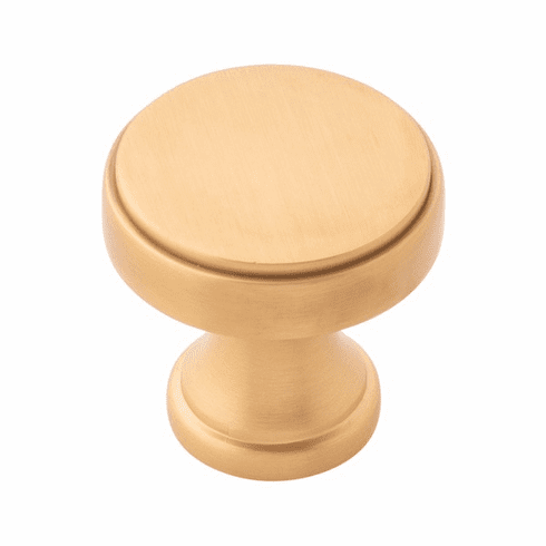 Belwith B077459-BGB Brownstone Knob, 1-1/4" Dia. Brushed Golden Brass