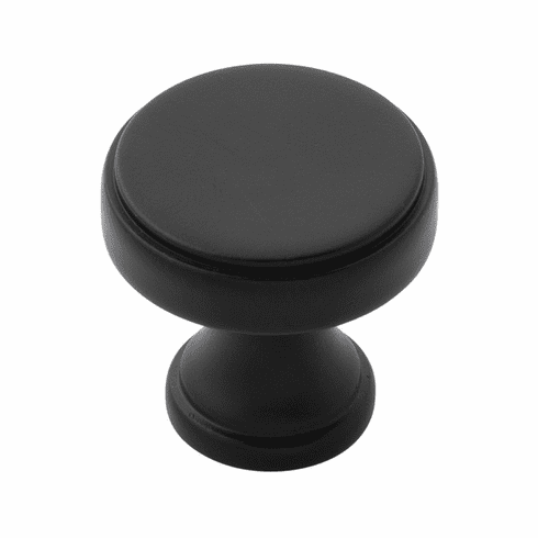 Belwith B077459-MB Brownstone Knob, 1-1/4" Dia. Matte Black