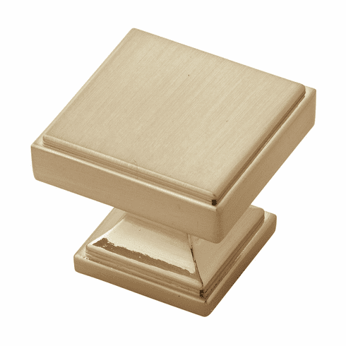 Belwith B077460-CBZ Brownstone Knob, 1-3/8" Sq. Champagne Bronze