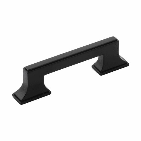Belwith B077461-MB Brownstone Pull, 3" And 96Mm C/C Matte Black