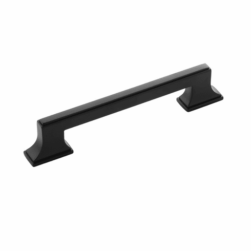 Belwith B077462-MB Brownstone Pull, 128Mm C/C Matte Black