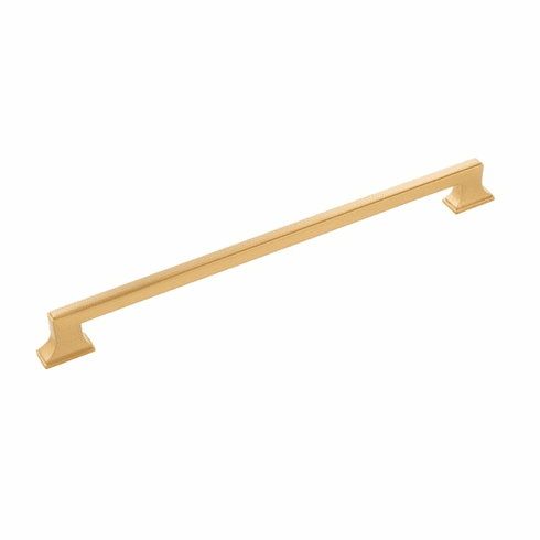 Belwith B077465-BGB Brownstone Pull, 12" C/C Brushed Golden Brass