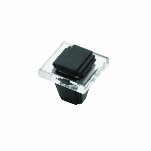 Belwith B077497-MB Belleclaire Knob, 1-1/4" Sq. Matte Black