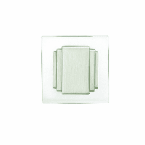 Belwith B077497-SN Belleclaire Knob, 1-1/4" Sq. Satin Nickel
