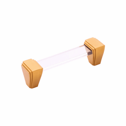 Belwith B077503-BGB Belleclaire Pull, 96Mm C/C Brushed Golden Brass