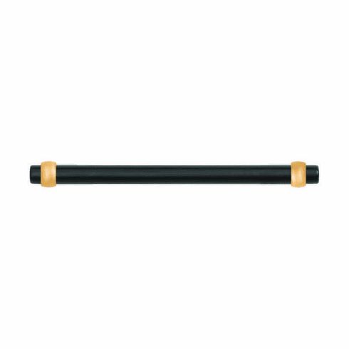 Belwith B077525-MBBGB Ostia Pull, 192Mm C/C Matte Black w/Brushed Golden Brass