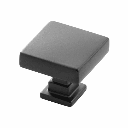 Belwith B077889MB Brighton Knob, 1-1/4" Sq. Matte Black