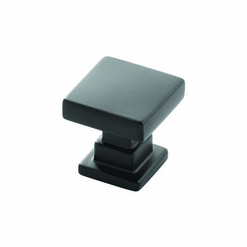 Belwith B077890MB Brighton Knob, 1" Sq. Matte Black