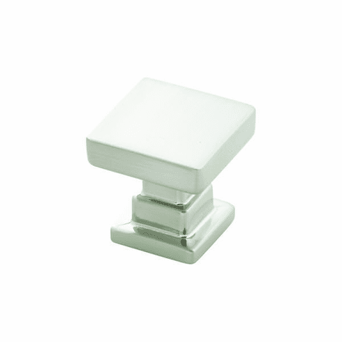 Belwith B077890SN Brighton Knob, 1" Sq. Satin Nickel