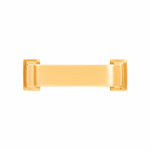 Belwith B077892BGB Brighton Pull, 3" C/C Brushed Golden Brass
