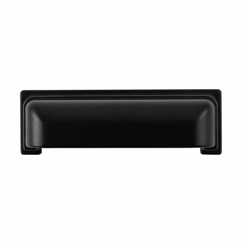 Belwith B077958MB Brighton Cup Pull, 96Mm C/C Matte Black