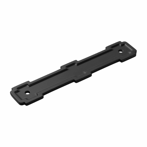 Belwith B077998MB Coventry Backplate, 128Mm C/C Matte Black