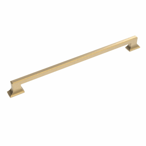 Belwith B078831-BGB Brownstone Appliance Pull, 18" C/C Brushed Golden Brass