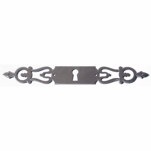 Bouvet 0012T-007 Classic Keyhole Escutcheon for Drawer (horizontal) L:192mm W:25mm Black