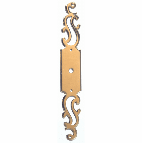 Bouvet 0015P-056 Classic Keyhole Escutcheons Plate (round hole) L:155mm W:25mm Satin Antique Brass