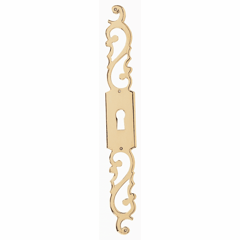 Bouvet 0021-057 Classic Keyhole Escutcheons L:200mm W:25mm Antique Brass