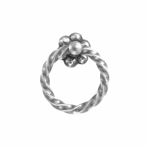 Bouvet 0039-40-012 Classic Ring Handle with Rosette L:50mm W:40mm P:20mm Pewter