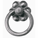 Bouvet 0052-007 Classic Ring Handle with Rosette D:35mm L:48mm W:35mm P:20mm Black