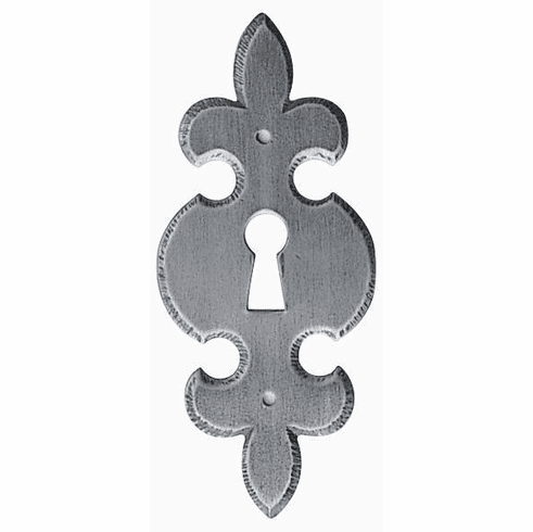 Bouvet 0076-036 Classic Keyhole Escutcheons L:95mm W:40mm Hammered Black