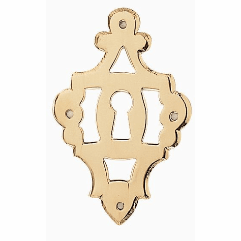 Bouvet 0091-001 Classic Keyhole Escutcheons L:70mm W:45mm Polished Brass