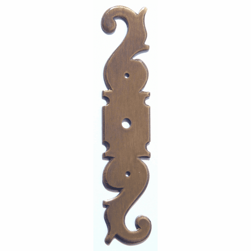 Bouvet 0093P-007 Classic Keyhole Escutcheons (round hole) L:120mm W:26mm Black