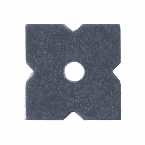 Bouvet 0362-00-012 Rosette L:20mm W:20mm Pewter