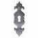 Bouvet 0428-007 Classic Keyhole Escutcheons L:80mm W:25mm Black