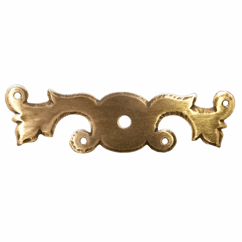 Bouvet 0931P-057 Classic Keyhole Escutcheons Plate (round hole) L:93mm W:25mm Antique Brass