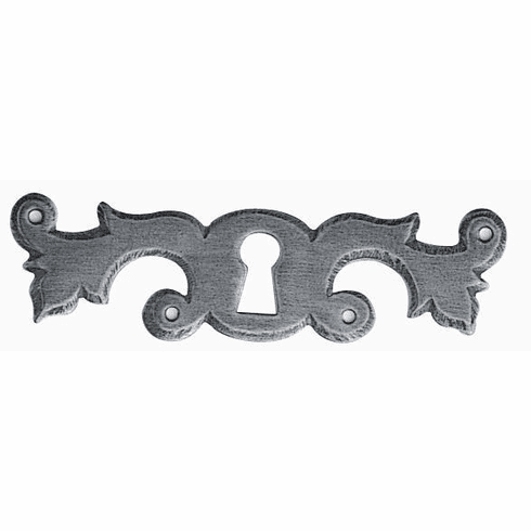 Bouvet 0931T-007 Classic Keyhole Escutcheons L:93mm W:25mm Black