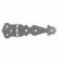 Bouvet 1091-033 Wrought Iron Flat Hinge L:135mm W:38mm Hammered Steel