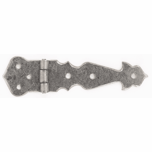 Bouvet 1091-036 Wrought Iron Flat Hinge L:135mm W:38mm Hammered Black