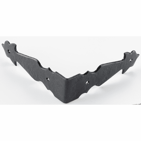 Bouvet 1092-036 Wrought Iron Cabinet Corner L:96mm W:30mm Hammered Black